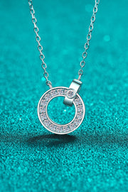 Moissanite Pendant Rhodium Plated Necklace - SIR SAVE ALOT