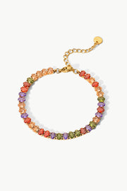 18K Gold Plated Multicolored Zircon Bracelet - SIR SAVE ALOT