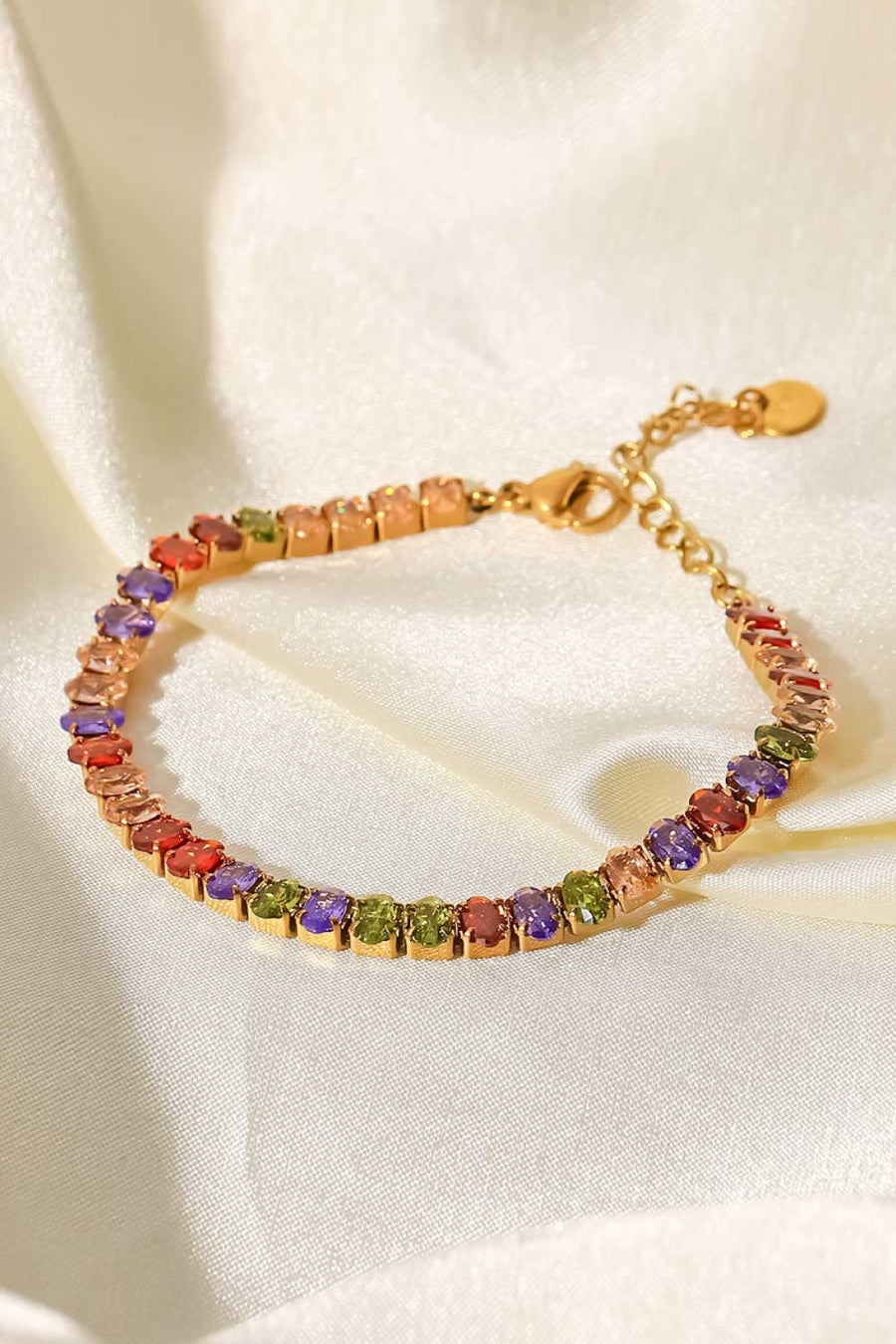 18K Gold Plated Multicolored Zircon Bracelet - SIR SAVE ALOT