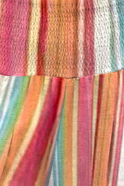 Striped Smocked Waist Pants