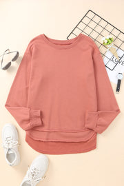 Side Slit Drop Shoulder Sweatshirt - SIR SAVE ALOT