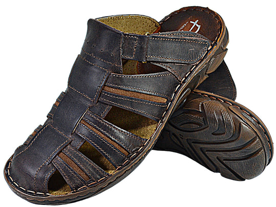 Fado Closed Toe Slip-On Sandals - SIR SAVE ALOT