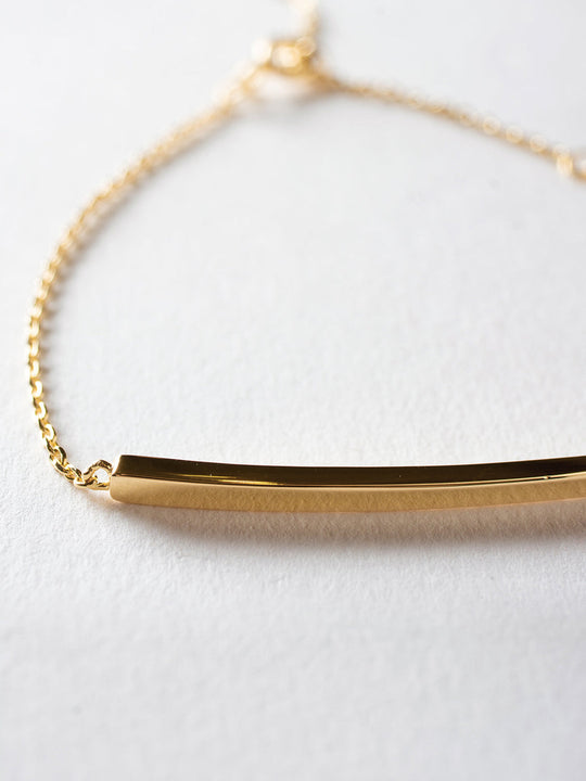 Gold Plated Bar Bracelet - SIR SAVE ALOT