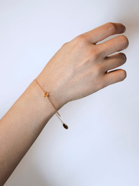 Citrine Charm Bracelet - SIR SAVE ALOT