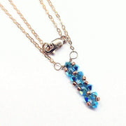 Tiny Super Sparkly Vertical Crystal Bar Necklace - SIR SAVE ALOT