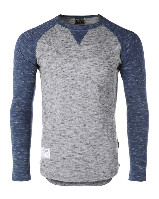 Athletic Fit Baseball Retro Contrast Long Sleeve Raglan T-Shirt - SIR SAVE ALOT