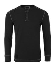 Zimego Men's Casual Long Sleeve Thermal Henley Shirt - SIR SAVE ALOT