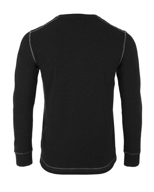 Zimego Men's Casual Long Sleeve Thermal Henley Shirt - SIR SAVE ALOT