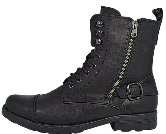 Zeke Ankle Length Black Chukka Leather Boots - SIR SAVE ALOT