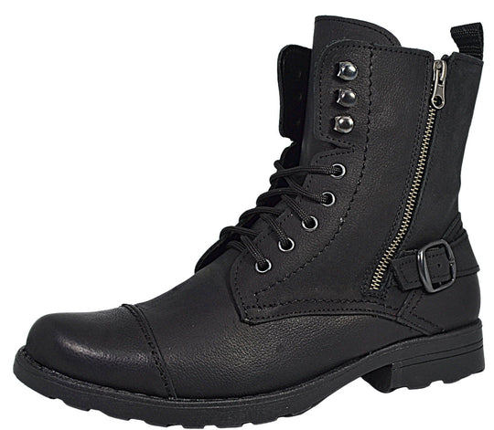 Zeke Ankle Length Black Chukka Leather Boots - SIR SAVE ALOT