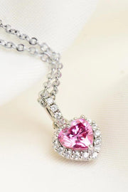 1 Carat Moissanite Heart Pendant Necklace - SIR SAVE ALOT