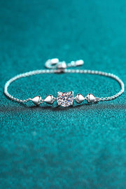 1 Carat Moissanite Heart Bracelet - SIR SAVE ALOT