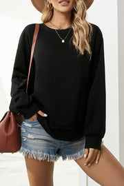 Side Slit Drop Shoulder Sweatshirt - SIR SAVE ALOT