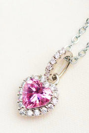 1 Carat Moissanite Heart Pendant Necklace - SIR SAVE ALOT