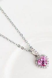 1 Carat Moissanite Heart Pendant Necklace - SIR SAVE ALOT