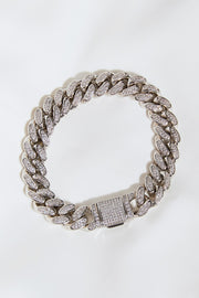 Curb Chain Bracelet Silver - SIR SAVE ALOT