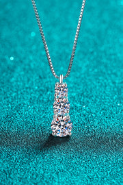 1.8 Carat Moissanite Triple-Pendant Necklace - SIR SAVE ALOT