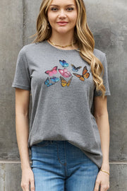 Simply Love Full Size Butterfly Cotton Tee