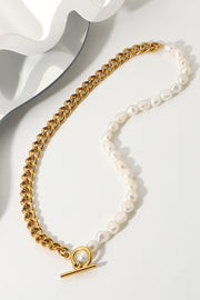 Dream Life Pearl Chunky Chain Necklace - SIR SAVE ALOT