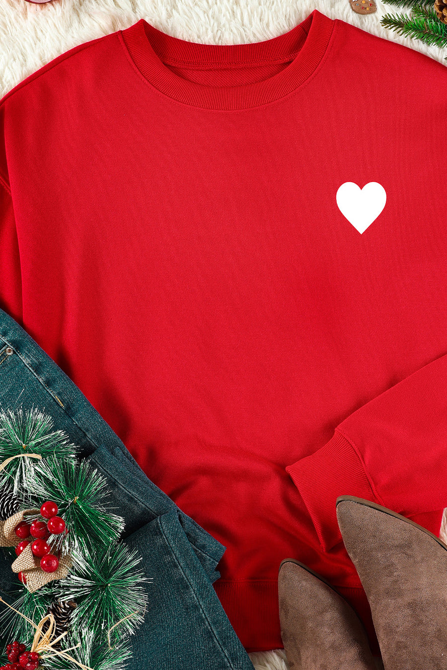 Naughty Nice Heart Graphic Sweatshirt - SIR SAVE ALOT