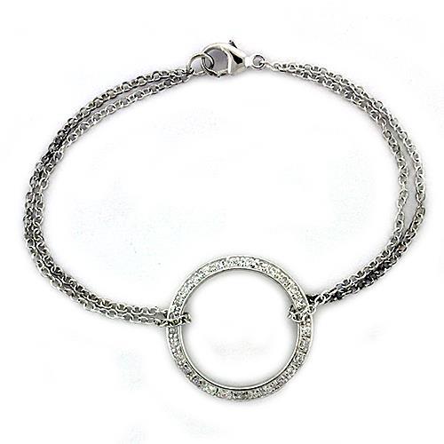 High Polished 925 Sterling Silver Bracelet AAA Grade CZ - SIR SAVE ALOT